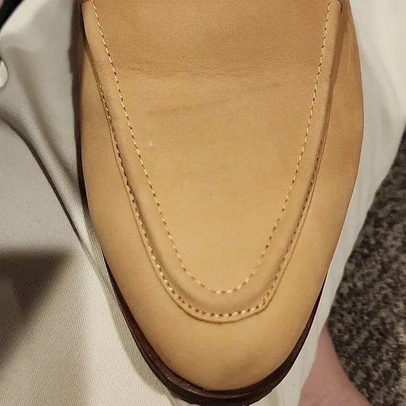 Aerisoles east wing tan leather upper slip ons size 8M balance man made - Picture 12 of 12